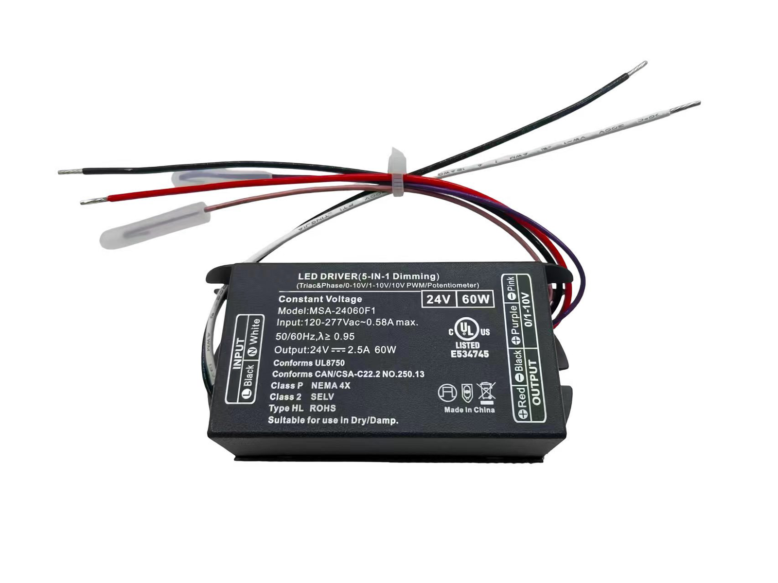 flicker-free led driver 60w